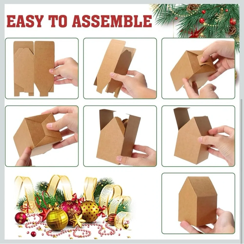 House Shaped Gift Boxes Set of 60 Cardboard Favor Treat Boxes DIY Craft